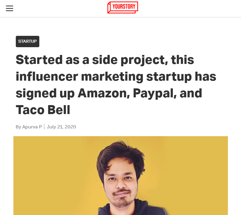 Front Page Screenshot