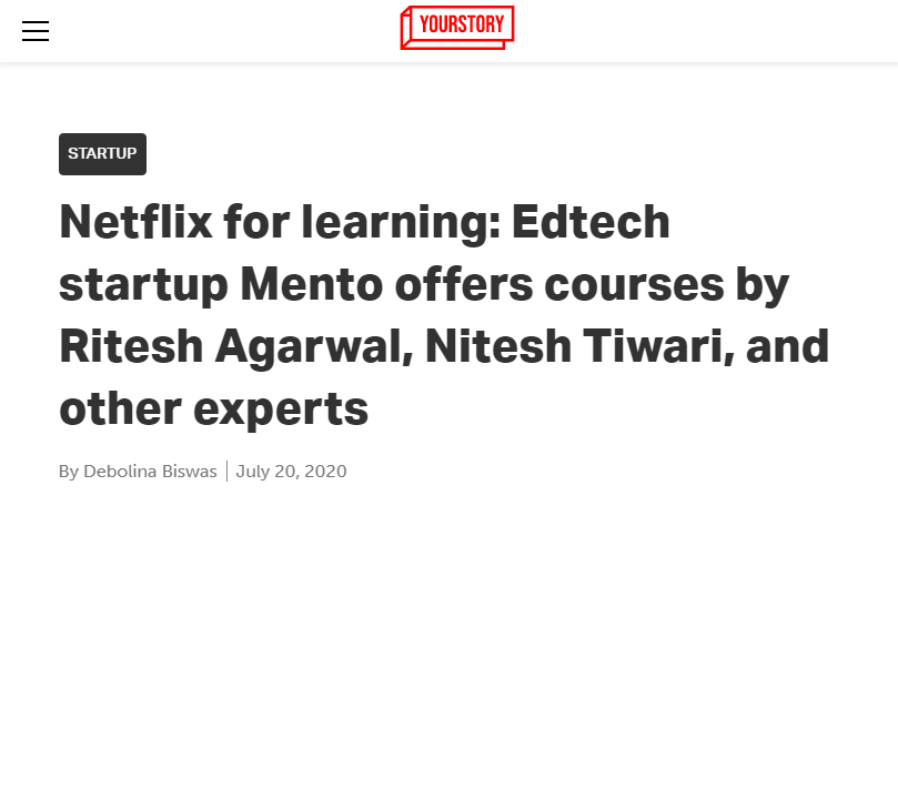 Front Page Screenshot