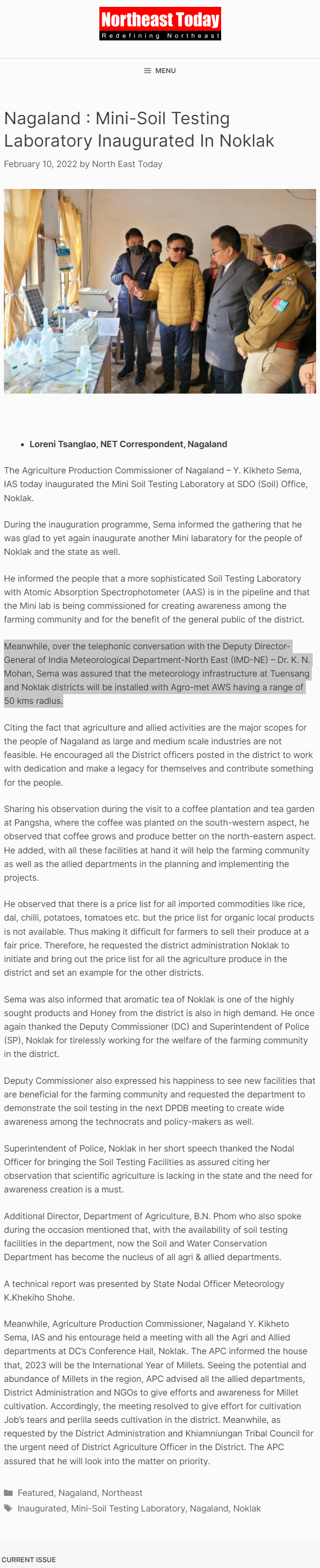 Full News Screenshot