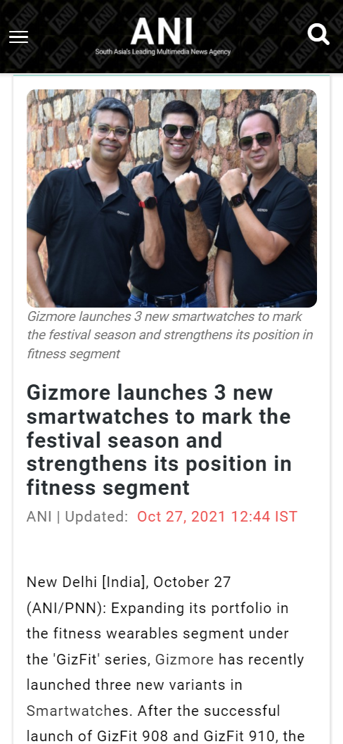 Front Page Screenshot