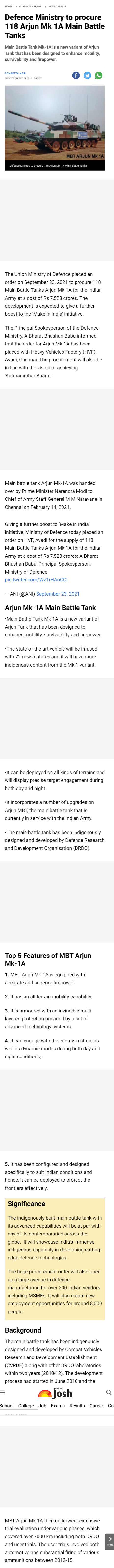 Full News Screenshot