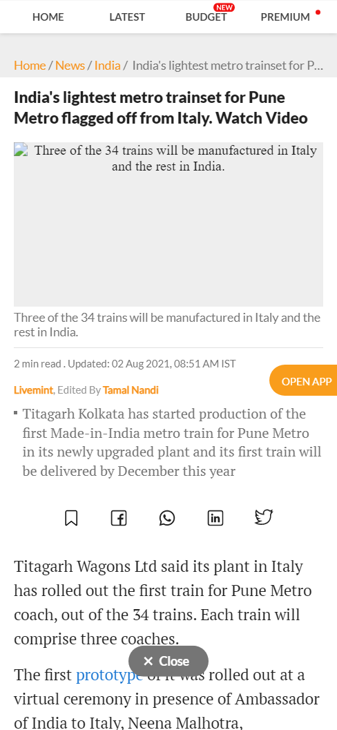 Front Page Screenshot