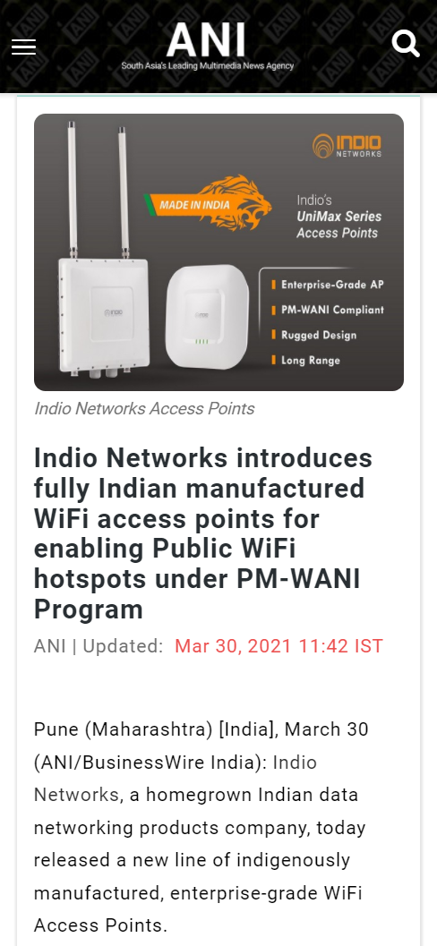 Front Page Screenshot