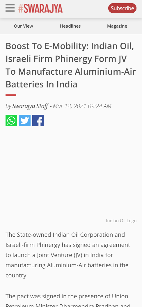 Front Page Screenshot