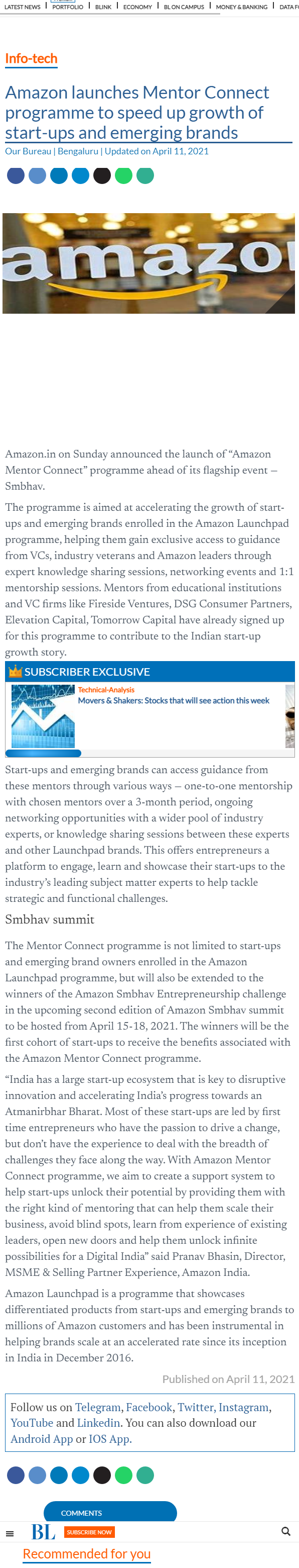 Full News Screenshot