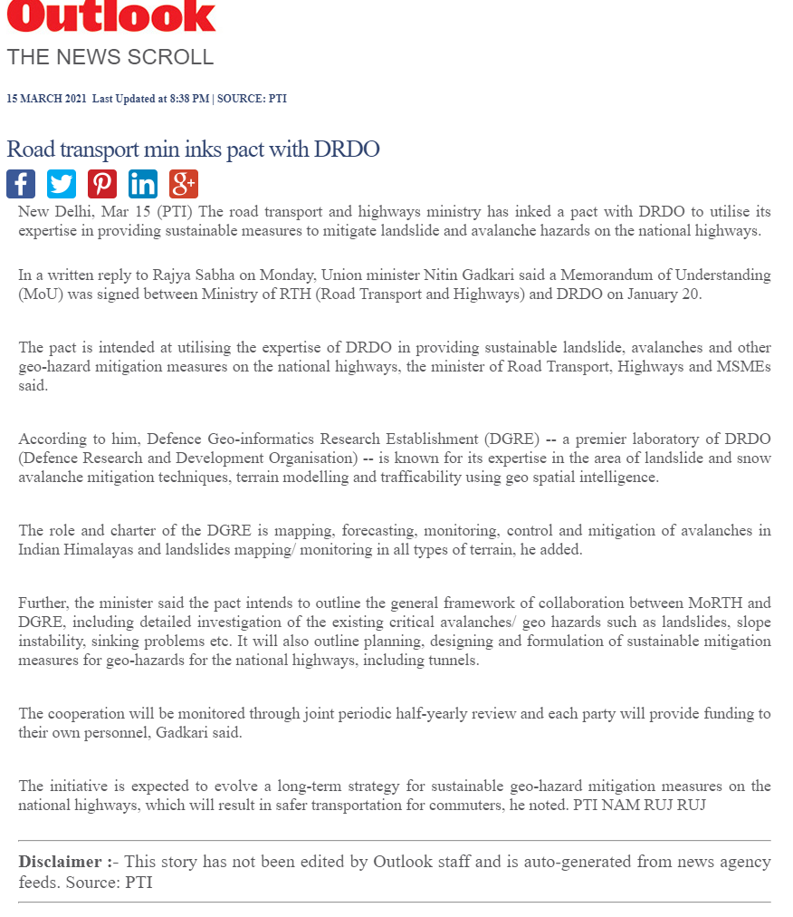 Full News Screenshot