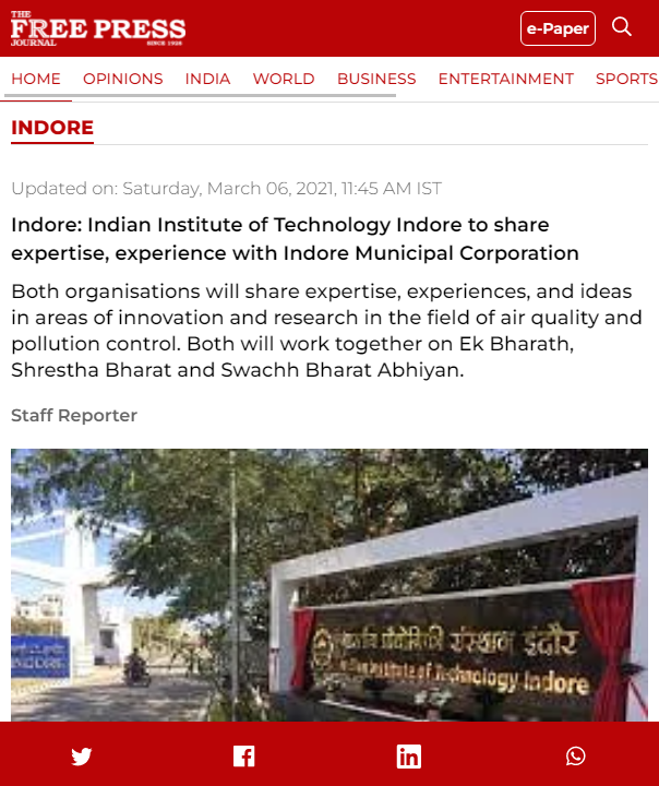 Front Page Screenshot