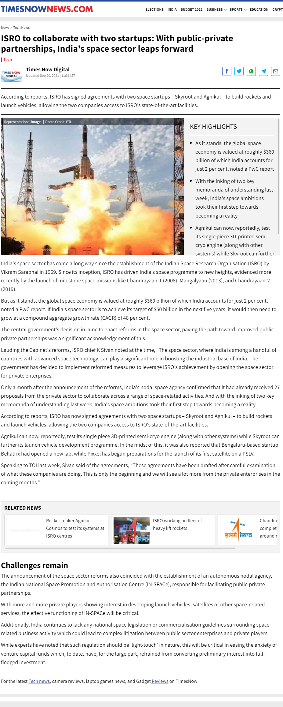 Full News Screenshot