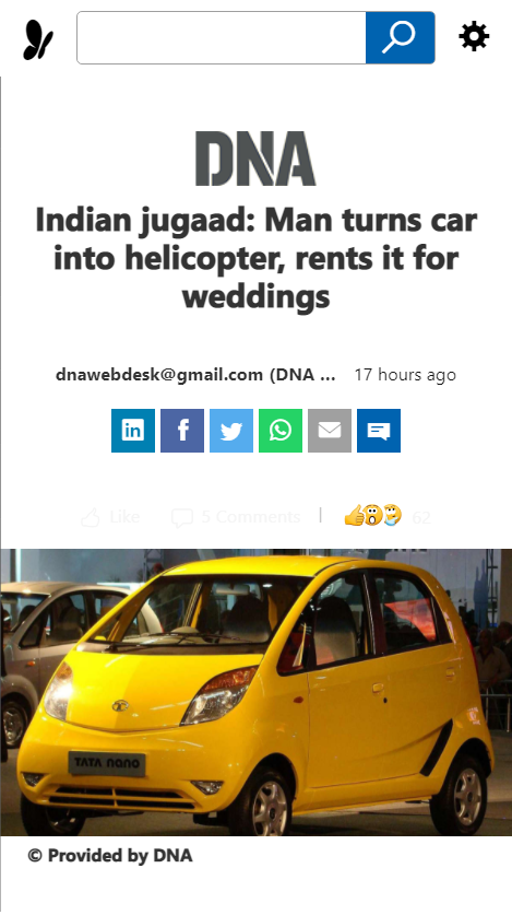 Front Page Screenshot