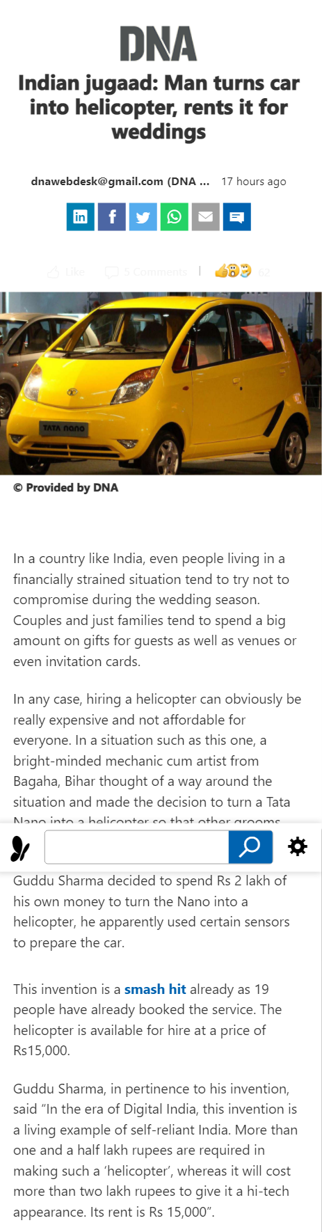 Full News Screenshot