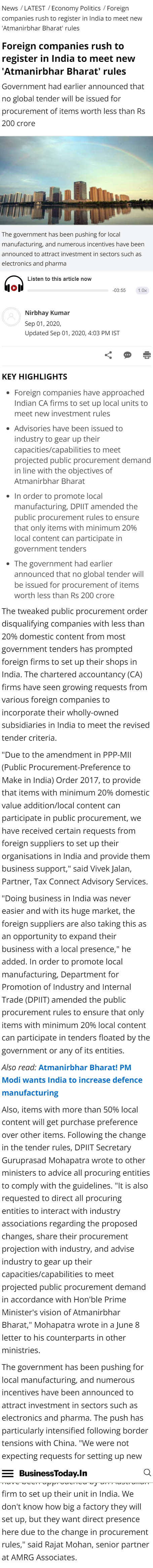 Full News Screenshot