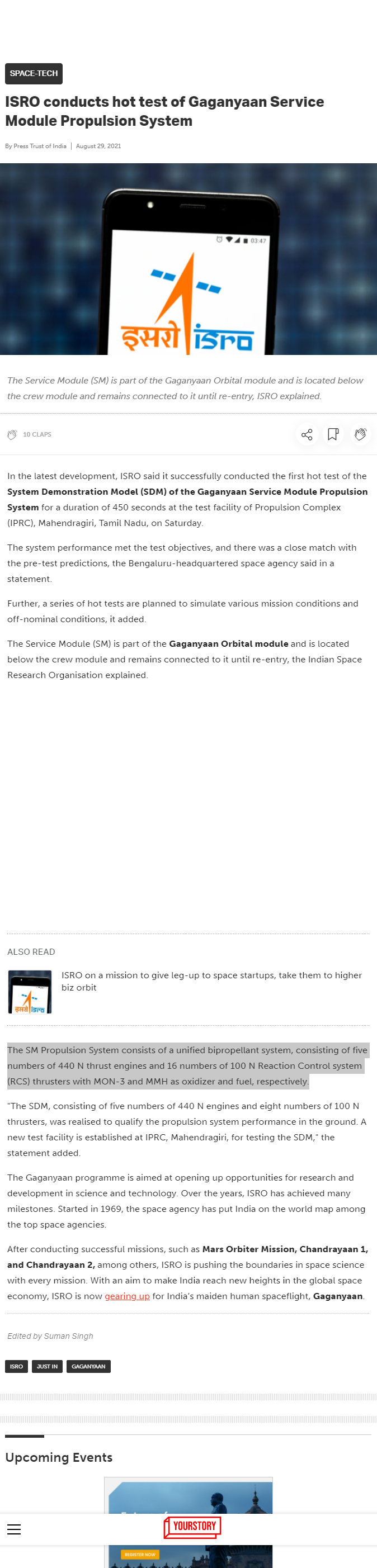 Full News Screenshot