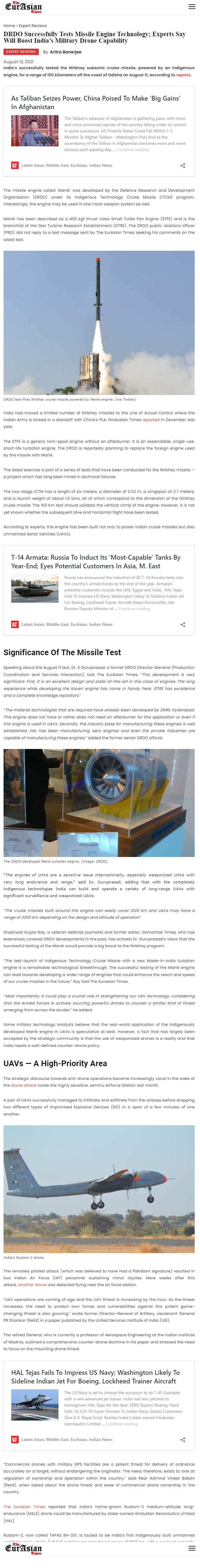 Full News Screenshot