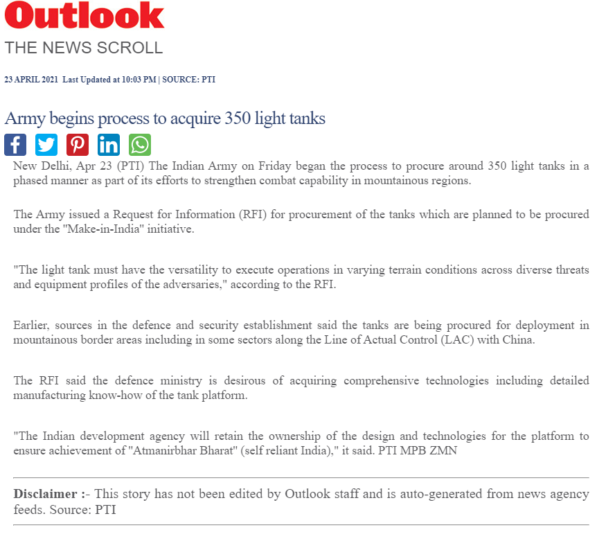 Full News Screenshot