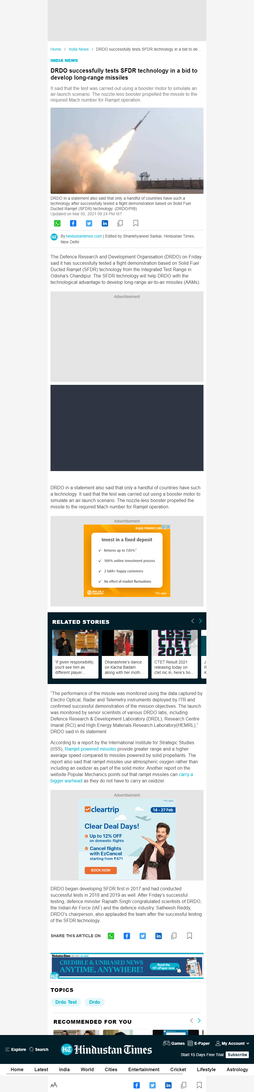 Full News Screenshot