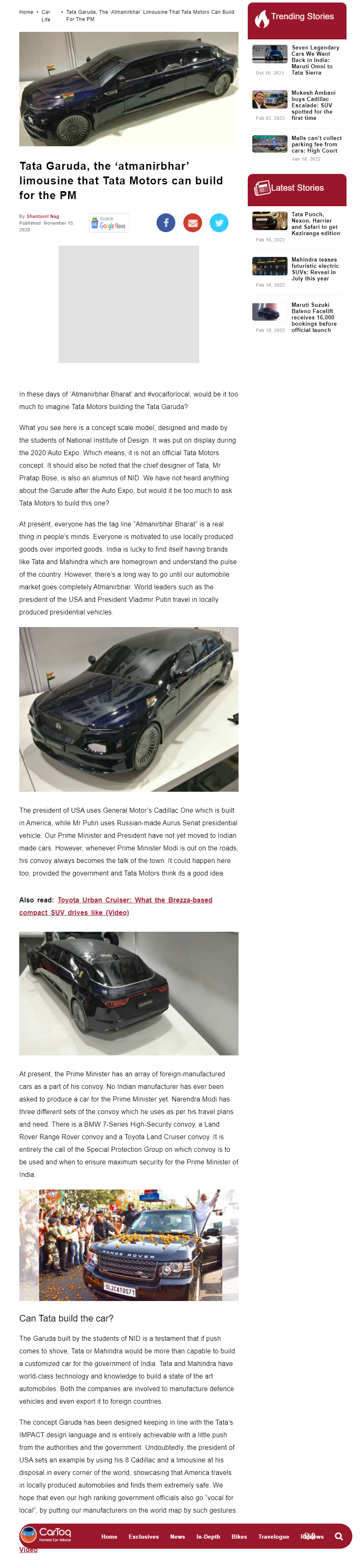 Full News Screenshot