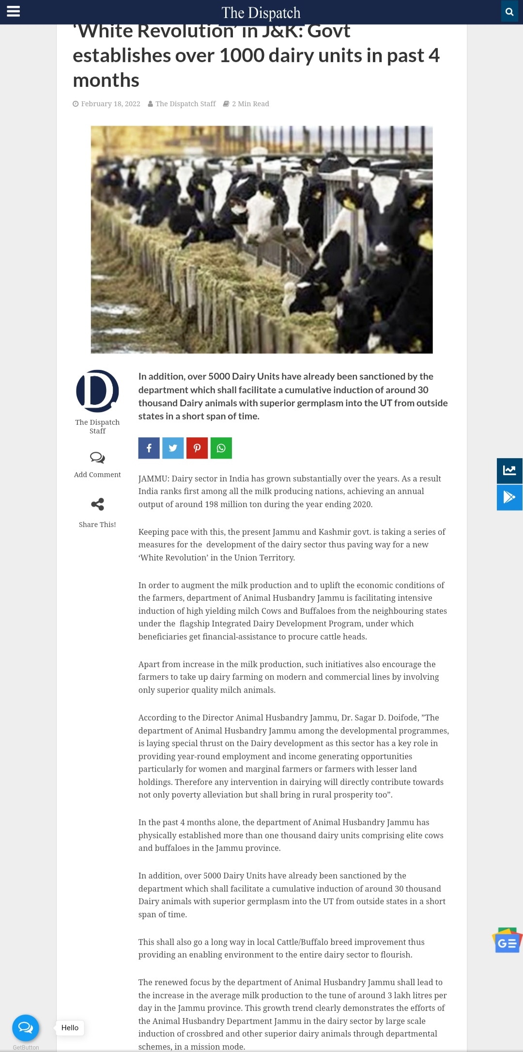 Full News Screenshot