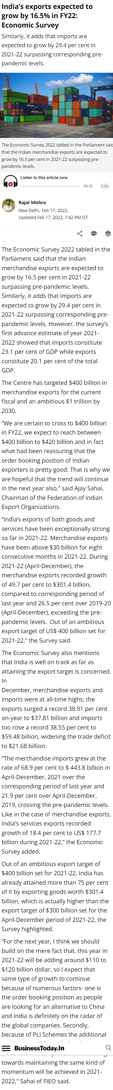 Full News Screenshot