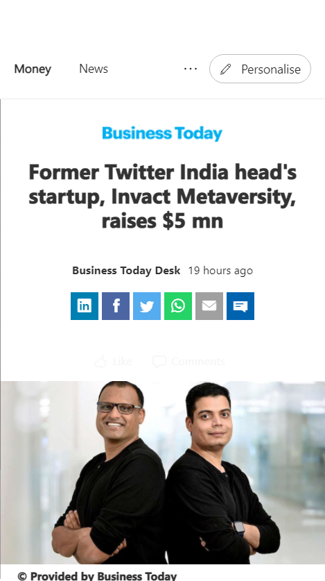 Front Page Screenshot