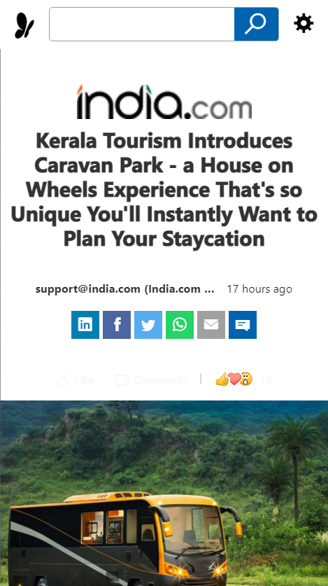 Front Page Screenshot