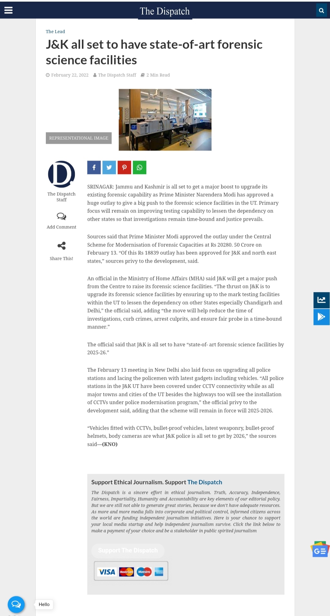 Full News Screenshot