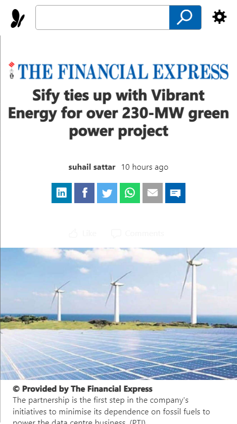 Front Page Screenshot