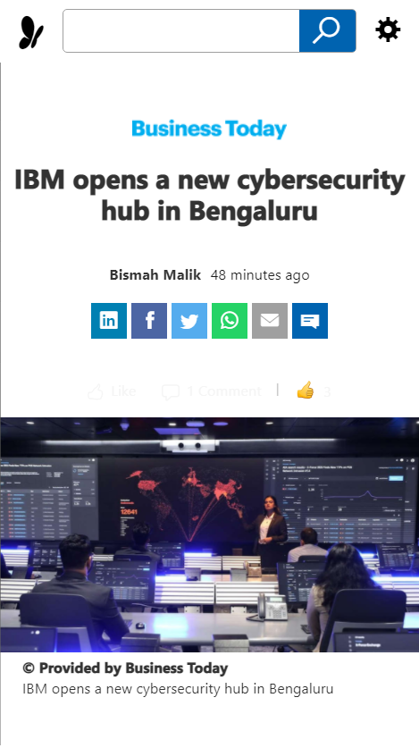 Front Page Screenshot