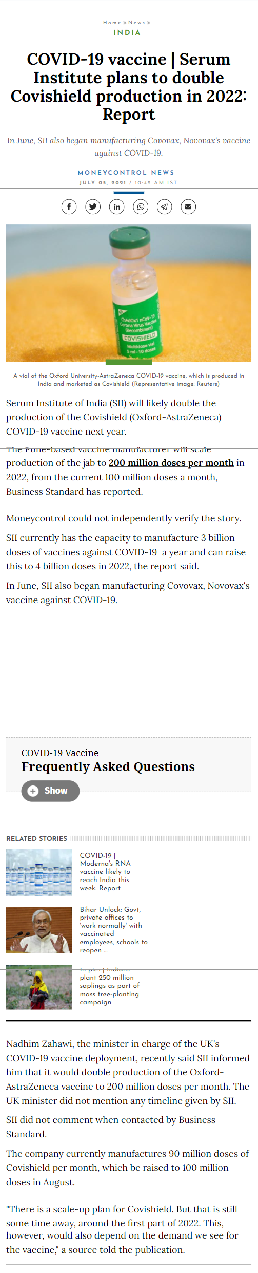 Full News Screenshot