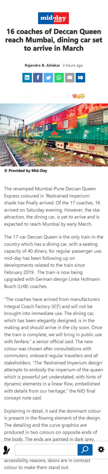 Full News Screenshot