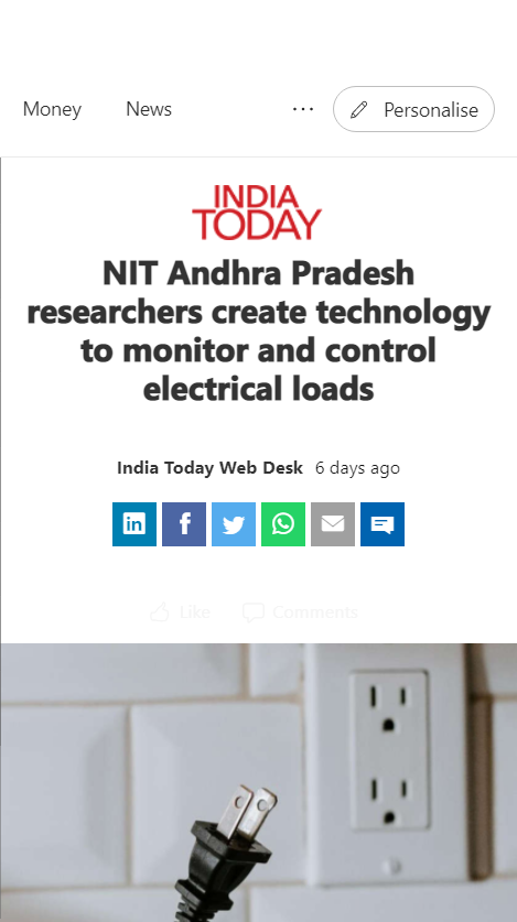 Front Page Screenshot