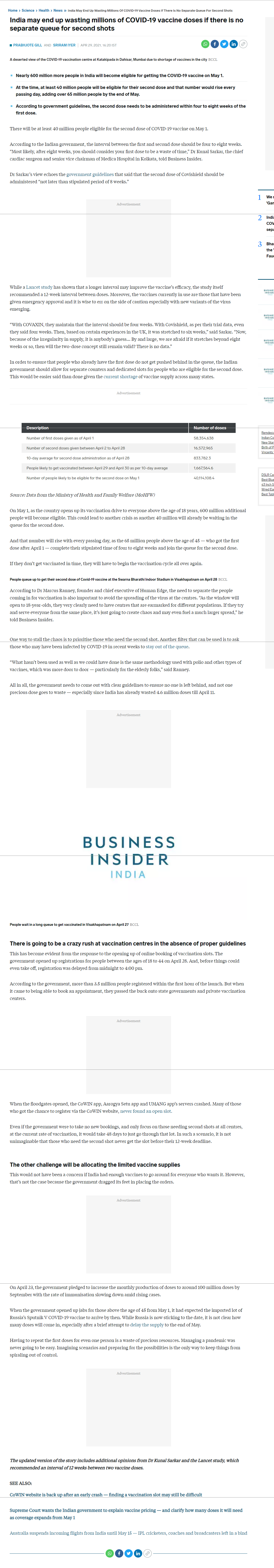 Full News Screenshot