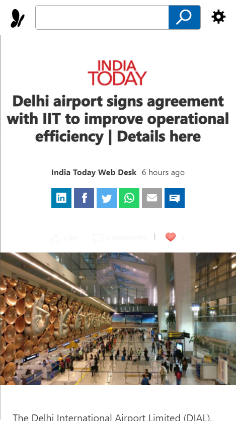 Front Page Screenshot