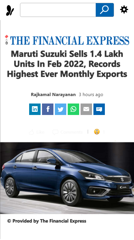 Front Page Screenshot