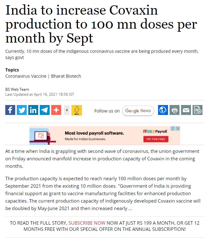 Full News Screenshot