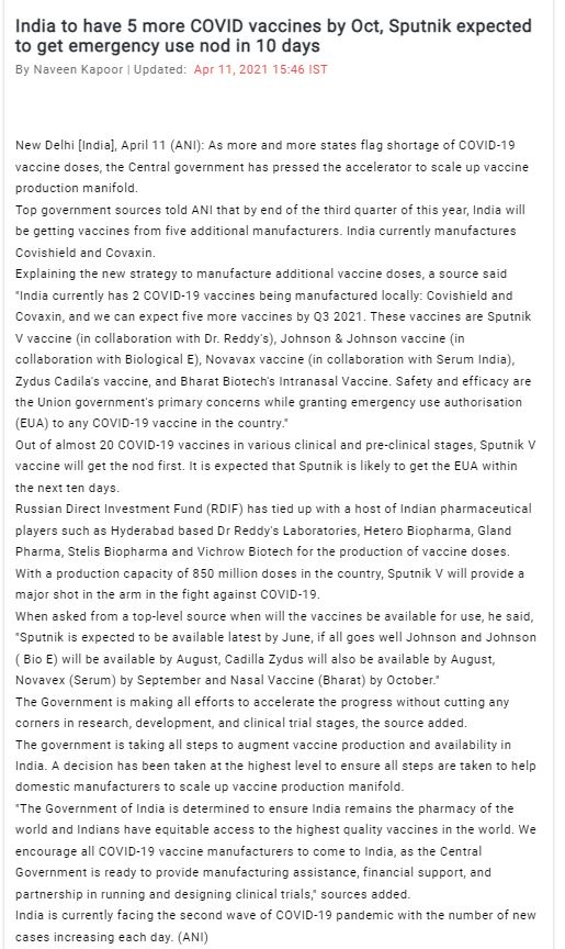 Full News Screenshot