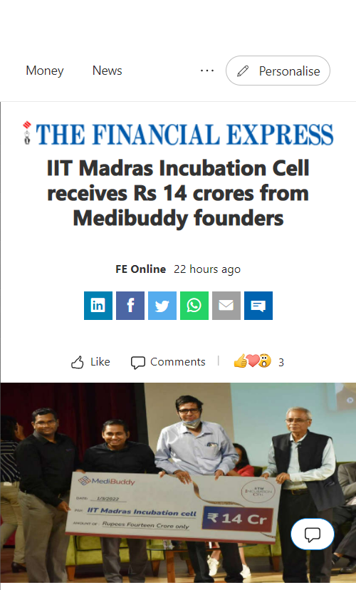 Front Page Screenshot