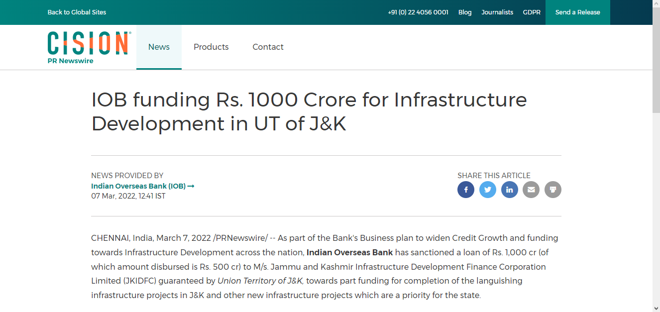 Front Page Screenshot