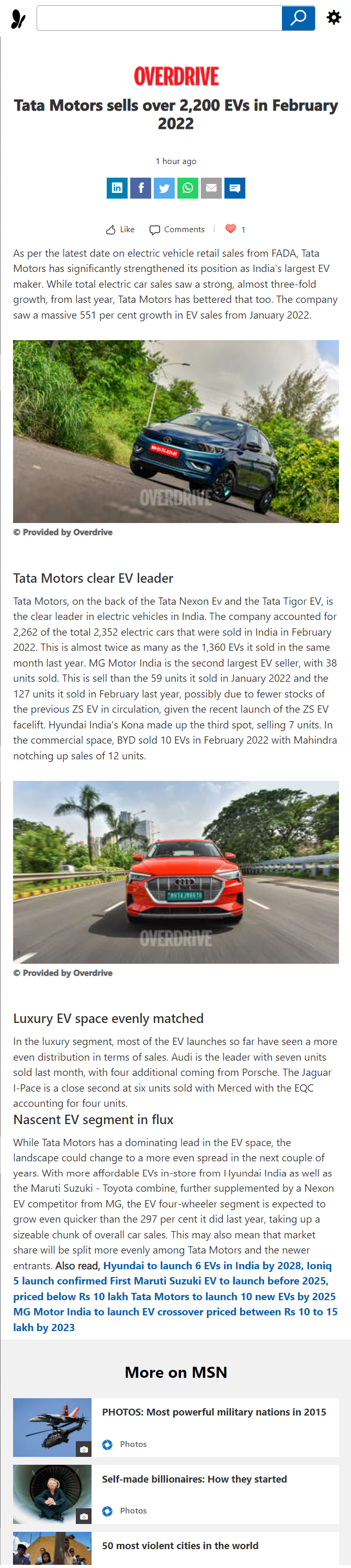 Full News Screenshot