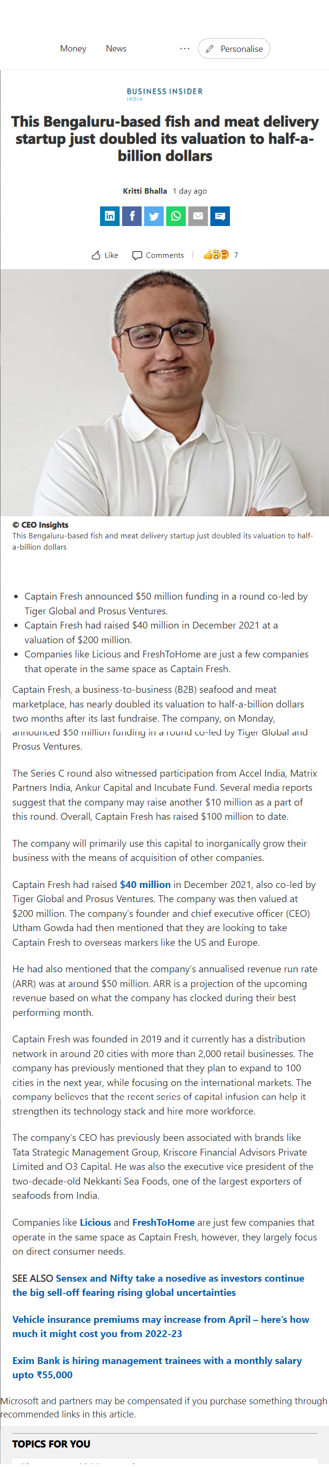 Full News Screenshot