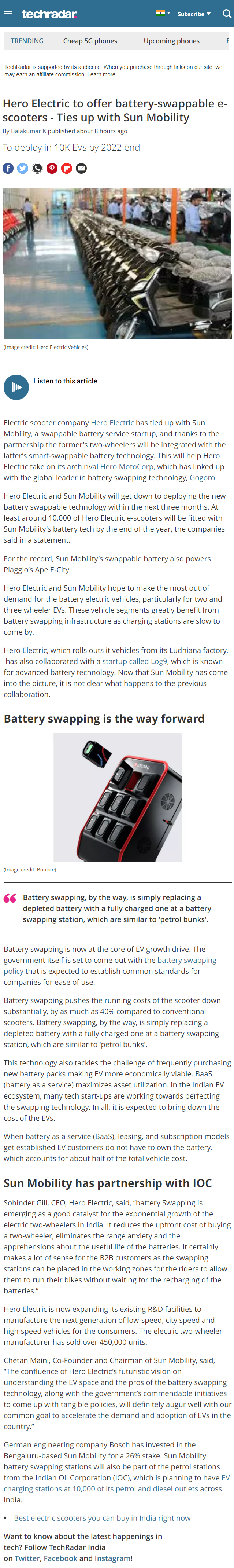 Full News Screenshot