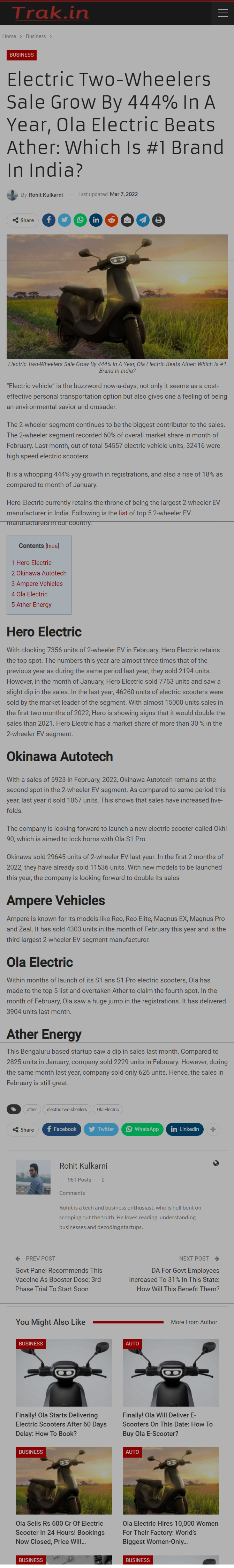 Full News Screenshot