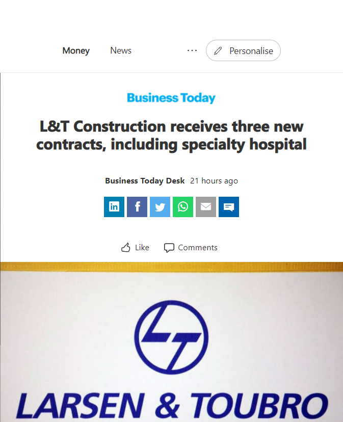 Front Page Screenshot