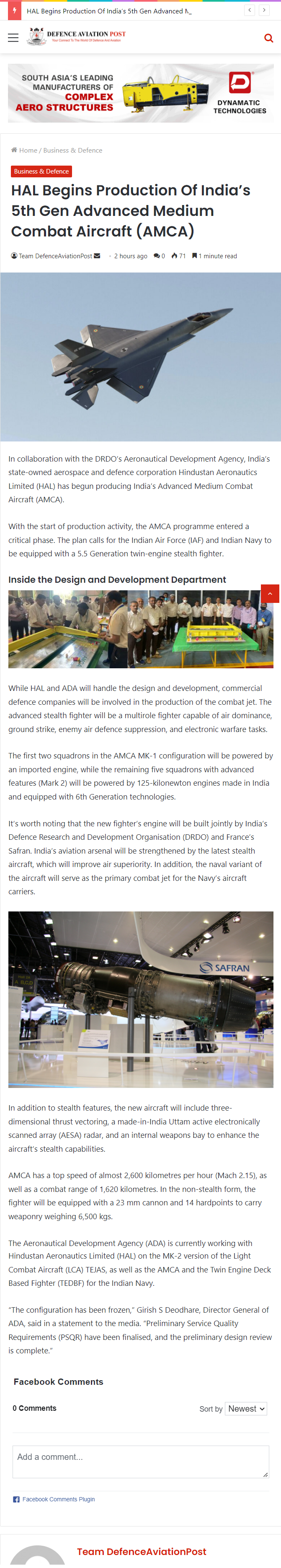 Full News Screenshot