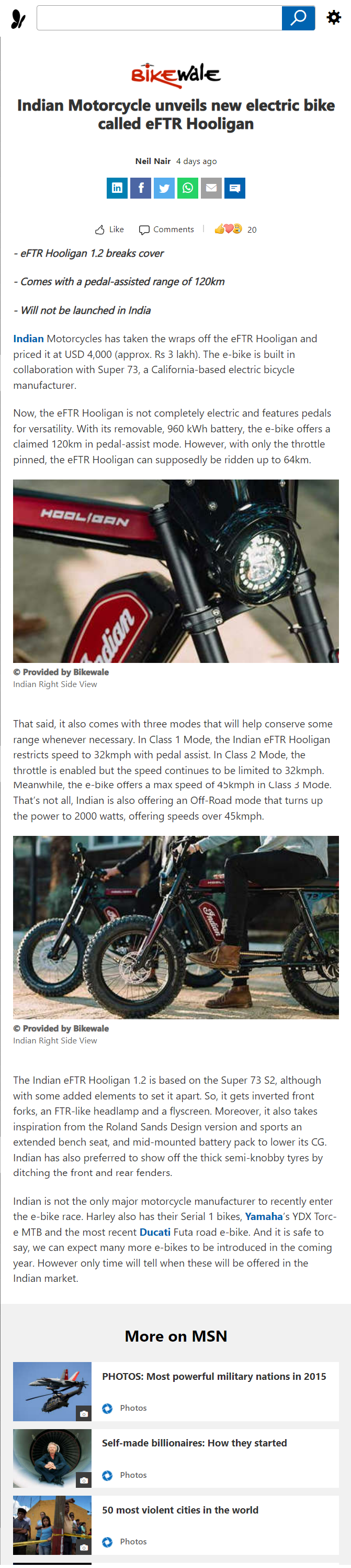 Full News Screenshot