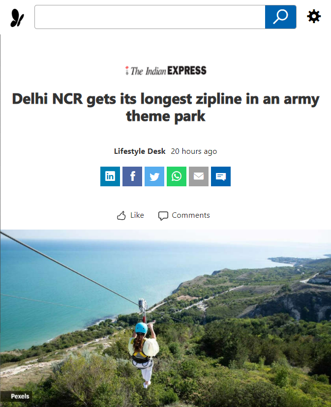 Front Page Screenshot