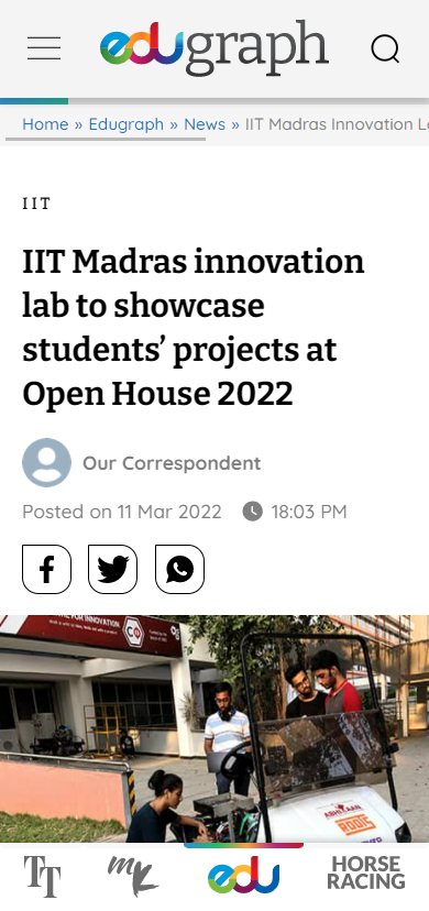 Front Page Screenshot