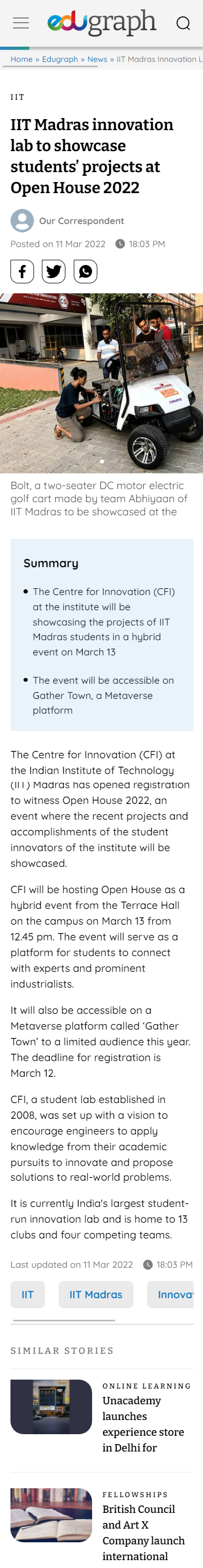 Full News Screenshot