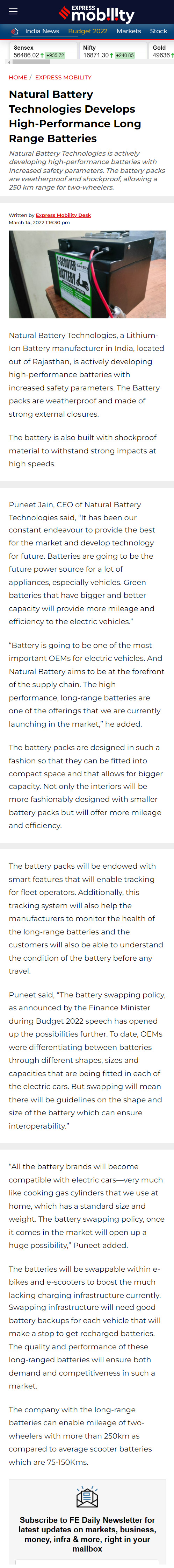 Full News Screenshot