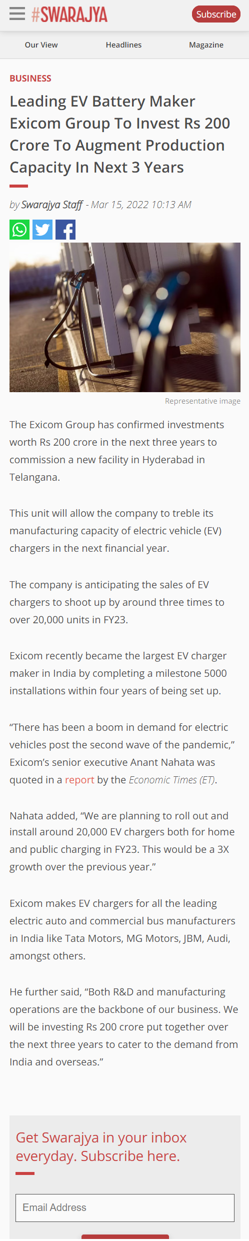 Full News Screenshot