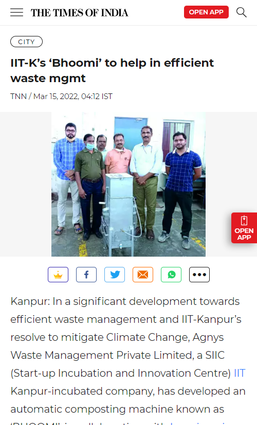 Front Page Screenshot